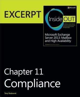 Book cover of Compliance: EXCERPT from Microsoft Exchange Server 2013 Inside Out