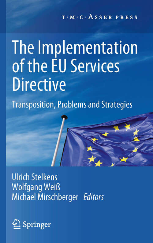 Book cover of The Implementation of the EU Services Directive