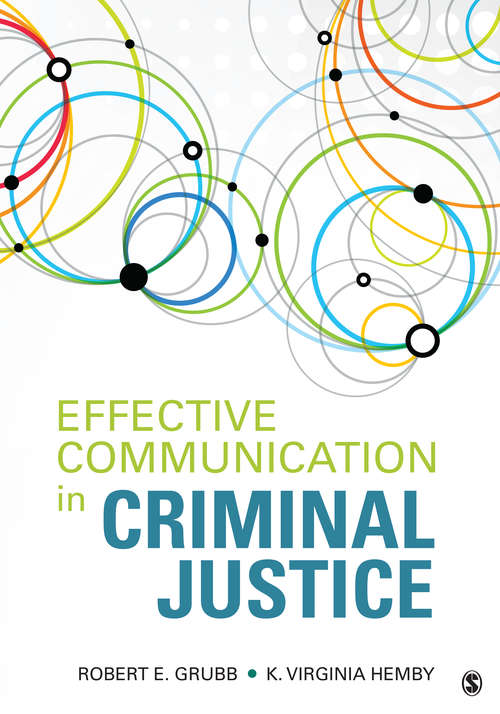 Book cover of Effective Communication in Criminal Justice