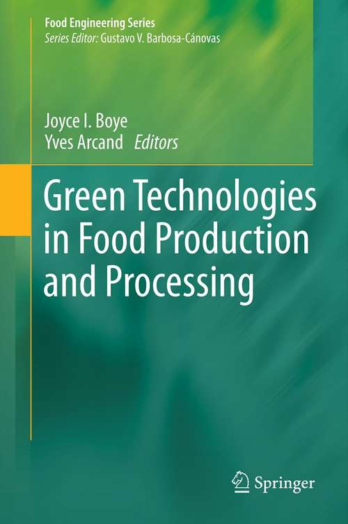 Book cover of Green Technologies in Food Production and Processing