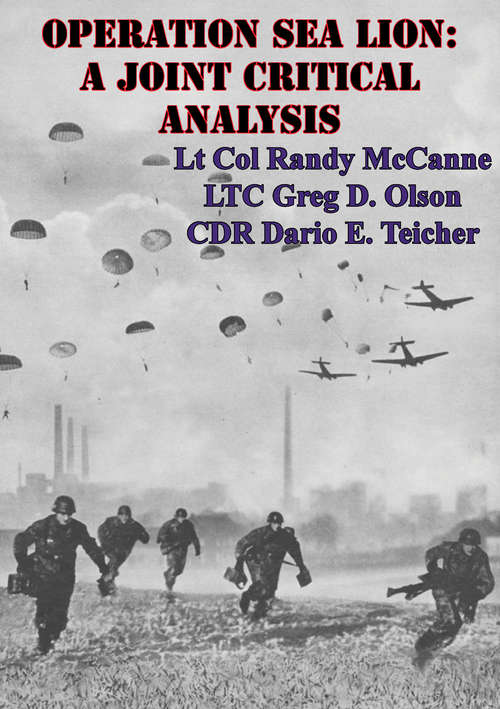 Book cover of Operation Sea Lion: A Joint Critical Analysis