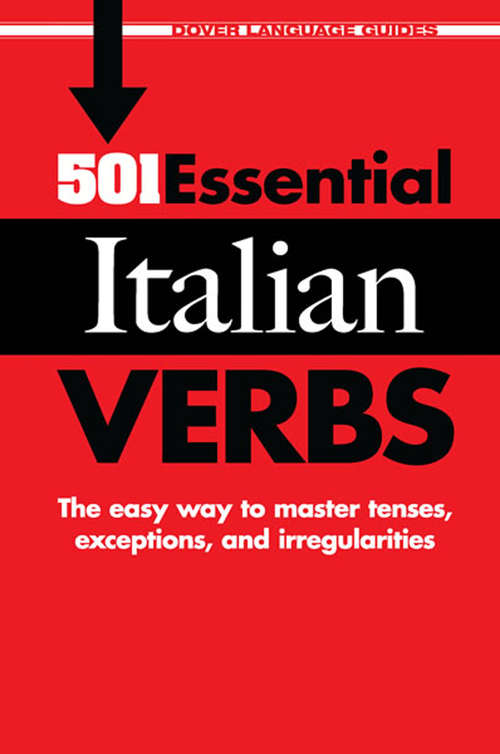 Book cover of 501 Essential Italian Verbs (Dover Language Guides Italian)