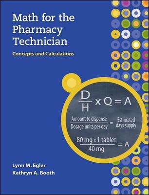 Book cover of Math for the Pharmacy Technician: Concepts and Calculations