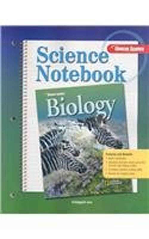 Book cover of Glencoe Biology: Science Notebook (Student Edition) (Biology Dynamics of Life Series)