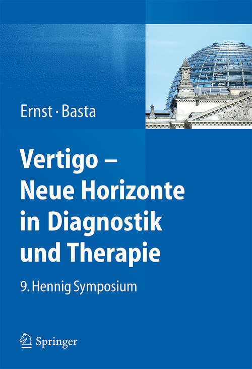 Book cover of Vertigo - Neue Horizonte in Diagnostik und Therapie