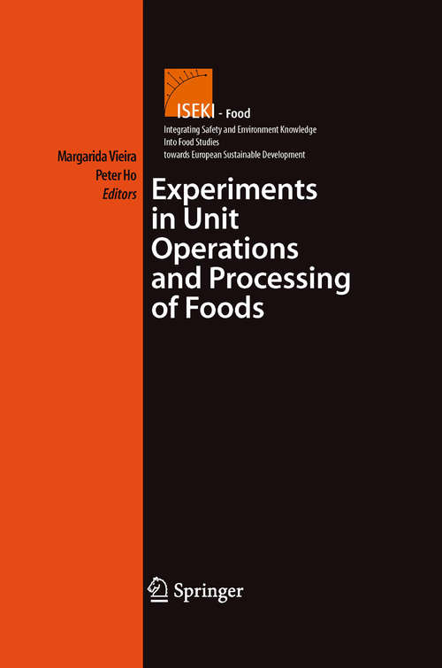 Book cover of Experiments in Unit Operations and Processing of Foods