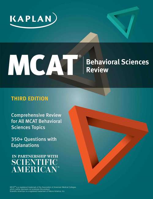 Book cover of MCAT Behavioral Sciences Review: Online + Book