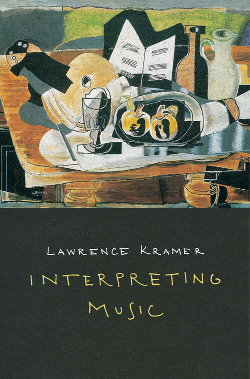 Book cover of Interpreting Music