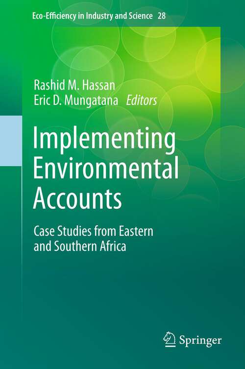 Book cover of Implementing Environmental Accounts: Case Studies from Eastern and Southern Africa