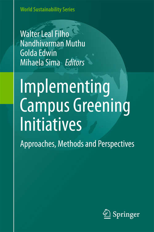 Book cover of Implementing Campus Greening Initiatives