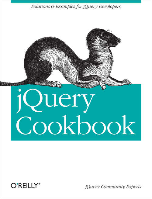 Book cover of jQuery Cookbook