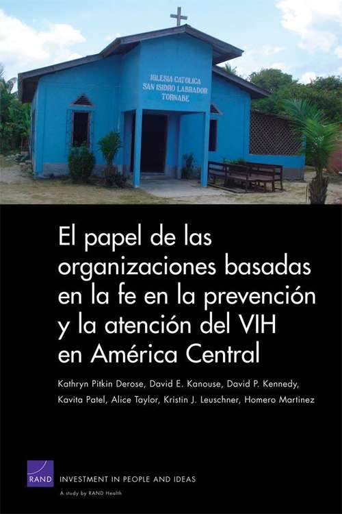 The Role of Faith-Based Organizations in HIV Prevention and Care in Central America
