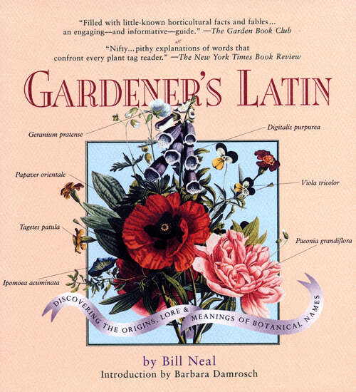 Book cover of Gardener's Latin: A Lexicon