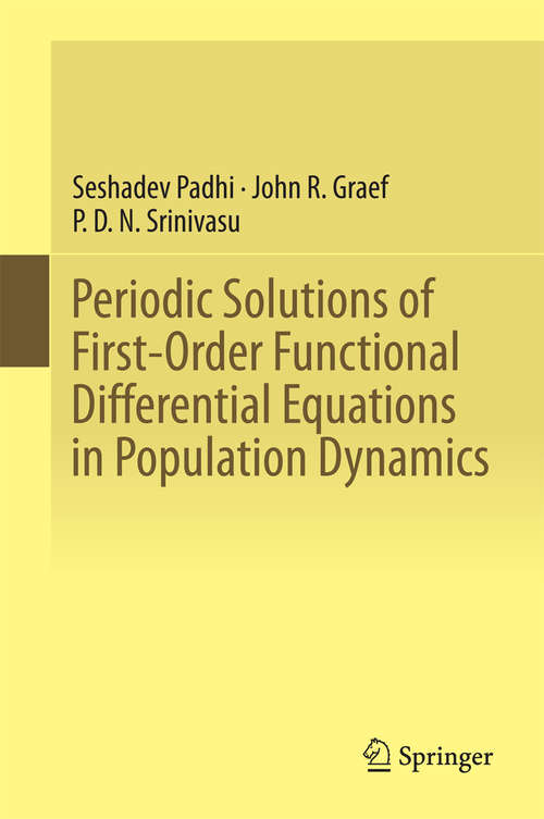 Book cover of Periodic Solutions of First-Order Functional Differential Equations in Population Dynamics