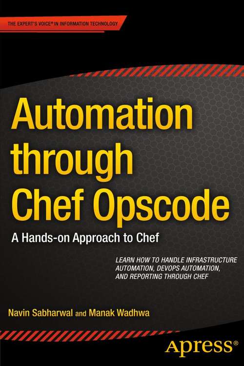 Book cover of Automation through Chef Opscode