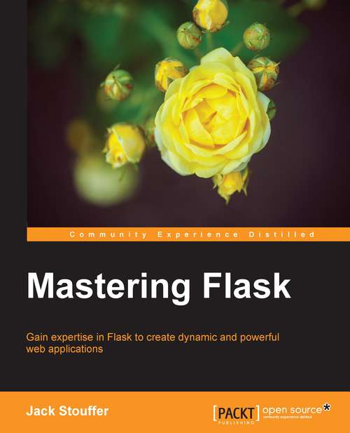Book cover of Mastering Flask