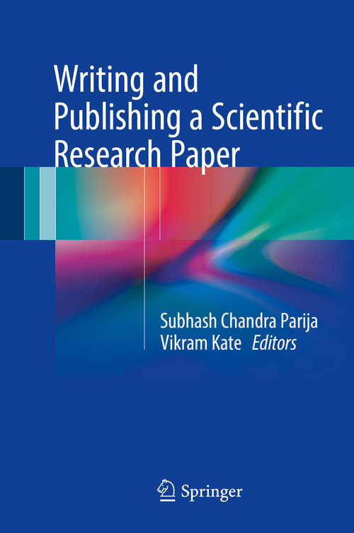 Book cover of Writing and Publishing a Scientific Research Paper