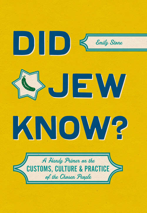 Book cover of Did Jew Know?: A Handy Primer on the Customs, Culture & Practice of the Chosen People