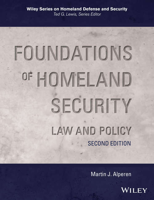 Book cover of Foundations of Homeland Security: Law and Policy