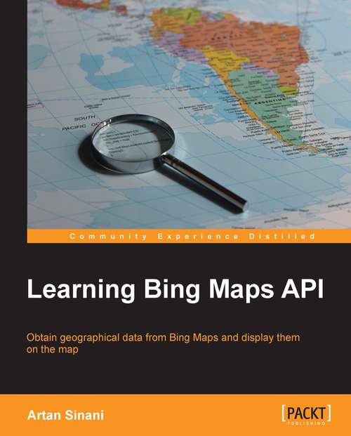 Book cover of Learning Bing Maps API