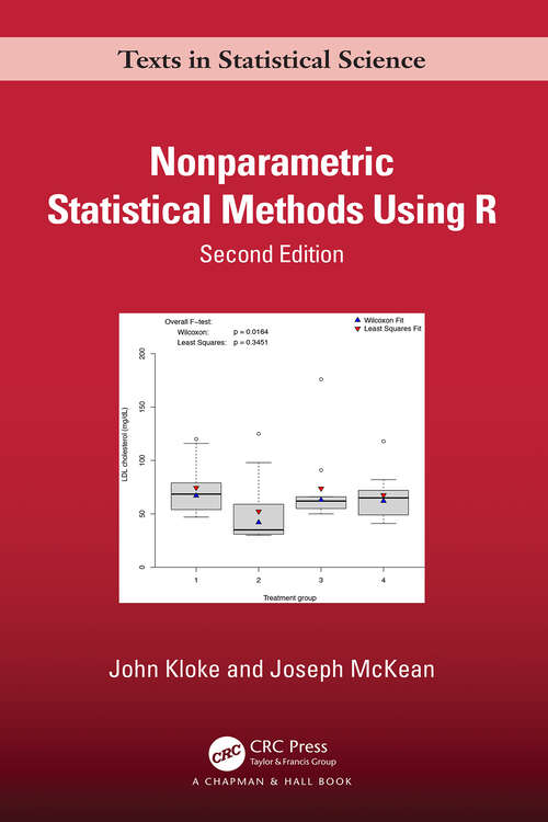 Book cover of Nonparametric Statistical Methods Using R (Chapman & Hall/CRC Texts in Statistical Science #25)