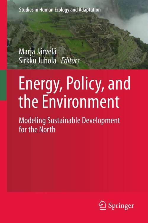 Book cover of Energy, Policy, and the Environment