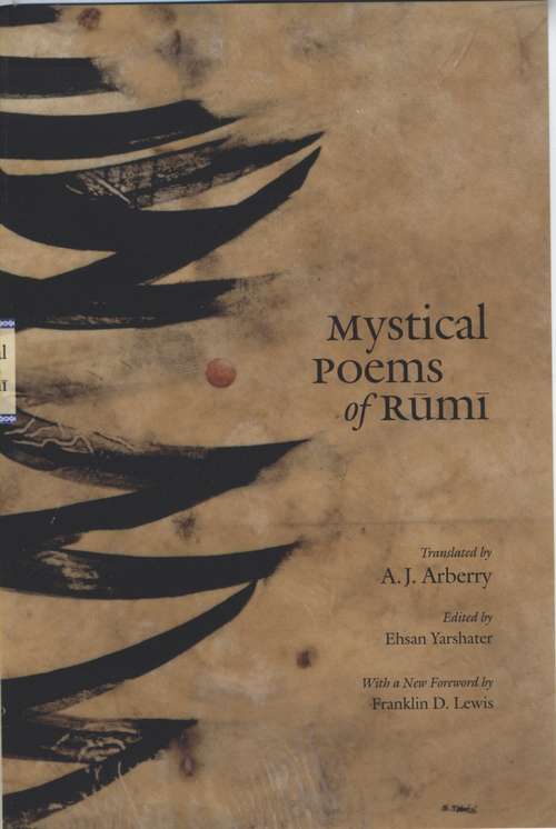 Book cover of Mystical Poems of Rumi