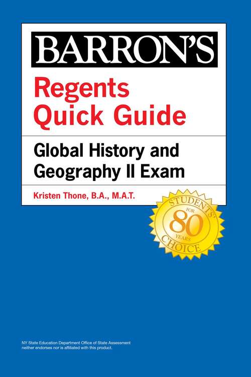 Regents Quick Guide: Global History and Geography II Exam