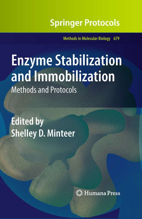 Book cover of Enzyme Stabilization and Immobilization