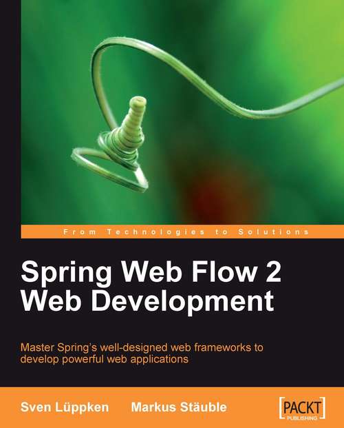Book cover of Spring Web Flow 2 Web Development