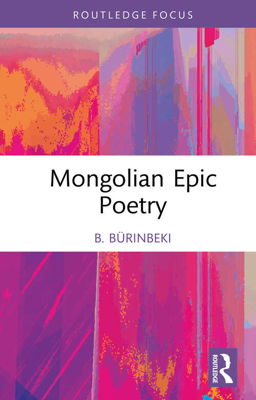 Book cover of Mongolian Epic Poetry (1)