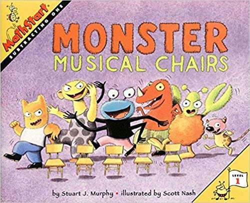 Book cover of Monster Musical Chairs (MathStart)