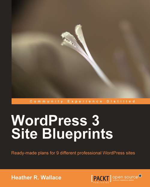 Book cover of WordPress 3 Site Blueprints