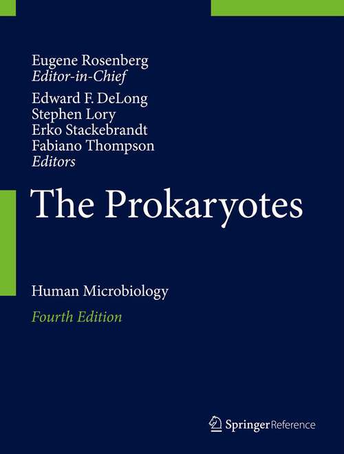 Book cover of The Prokaryotes: Human Microbiology