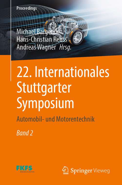 Cover image of 22. Internationales Stuttgarter Symposium