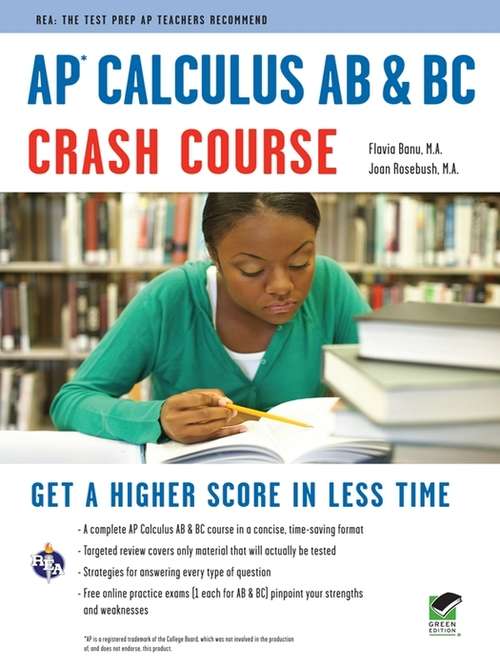 Book cover of AP Calculus AB & BC Crash Course