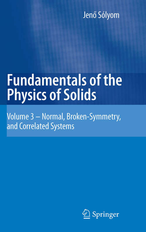 Book cover of Fundamentals of the Physics of Solids