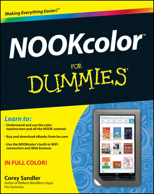 Book cover of NOOKcolor For Dummies