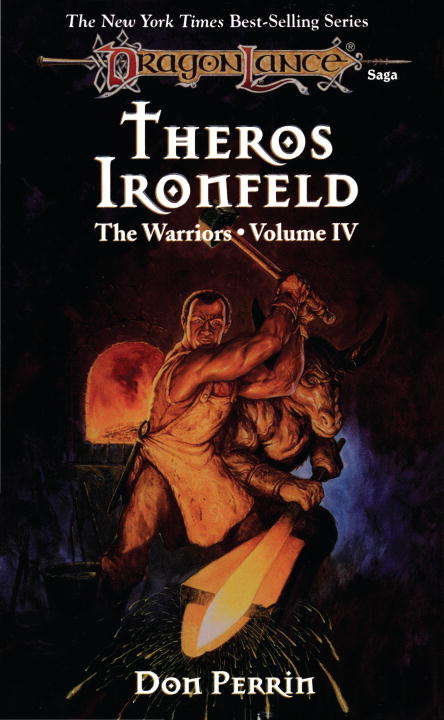 Book cover of Theros Ironfeld (Dragonlance: Warriors #4)
