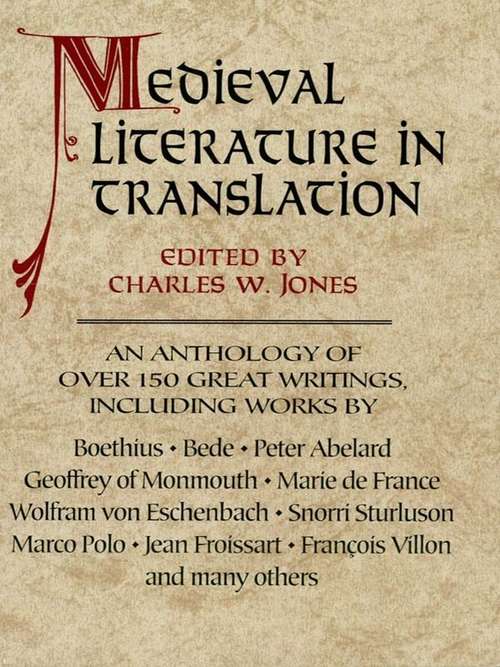 Book cover of Medieval Literature in Translation