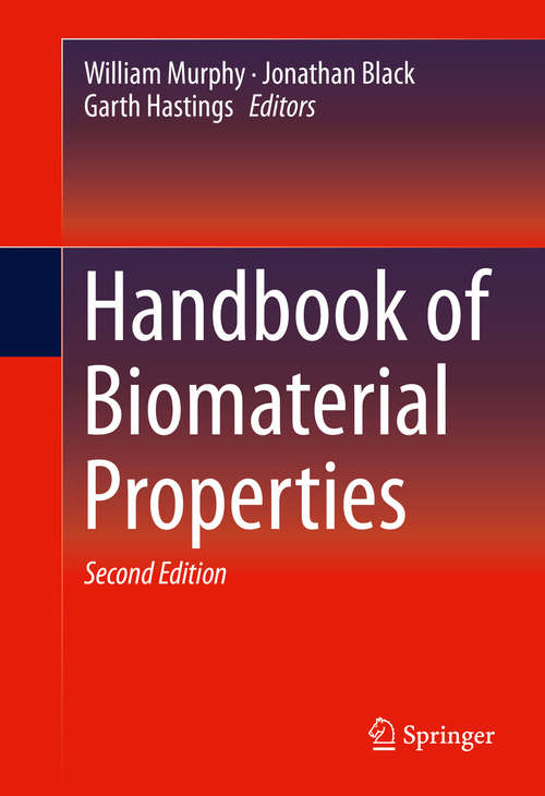 Book cover of Handbook of Biomaterial Properties