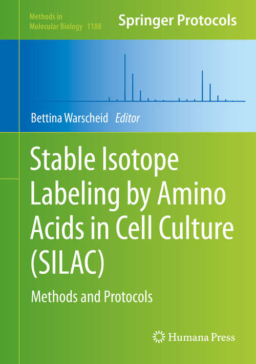 Book cover of Stable Isotope Labeling by Amino Acids in Cell Culture (SILAC)