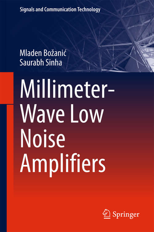 Book cover of Millimeter-Wave Low Noise Amplifiers