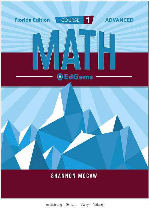 Book cover of EdGems Math, Course 1, Advanced