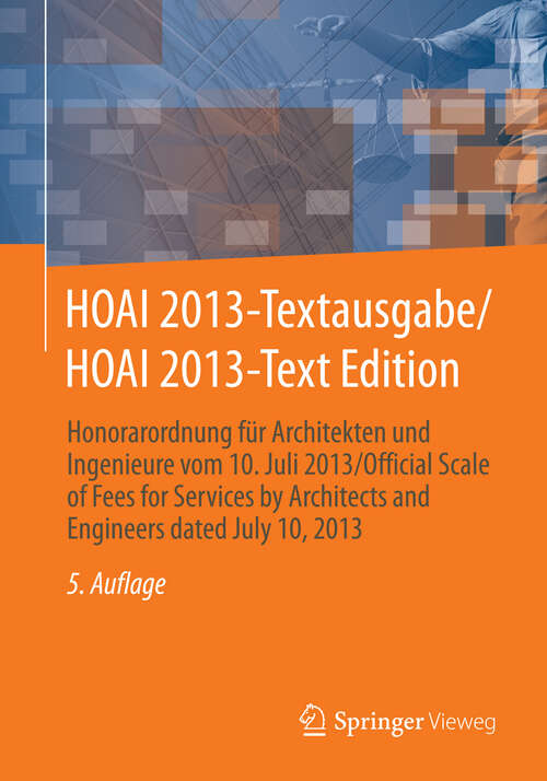 Book cover of HOAI 2013-Textausgabe/HOAI 2013-Text Edition
