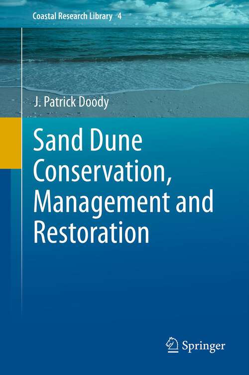 Book cover of Sand Dune Conservation, Management and Restoration