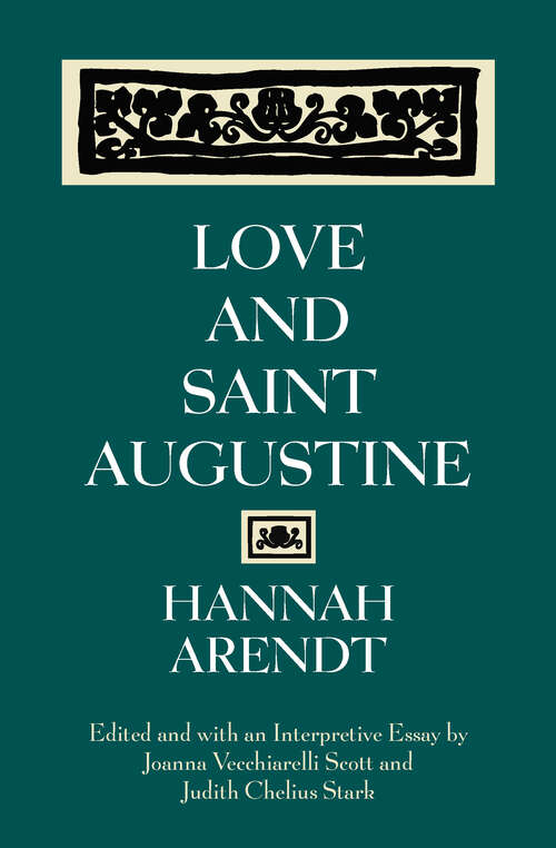 Book cover of Love and Saint Augustine