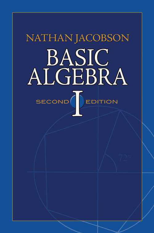 Book cover of Basic Algebra I: Second Edition