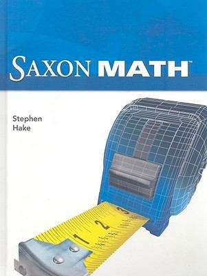 Book cover of Saxon Math Student Edition (Intermediate #5)