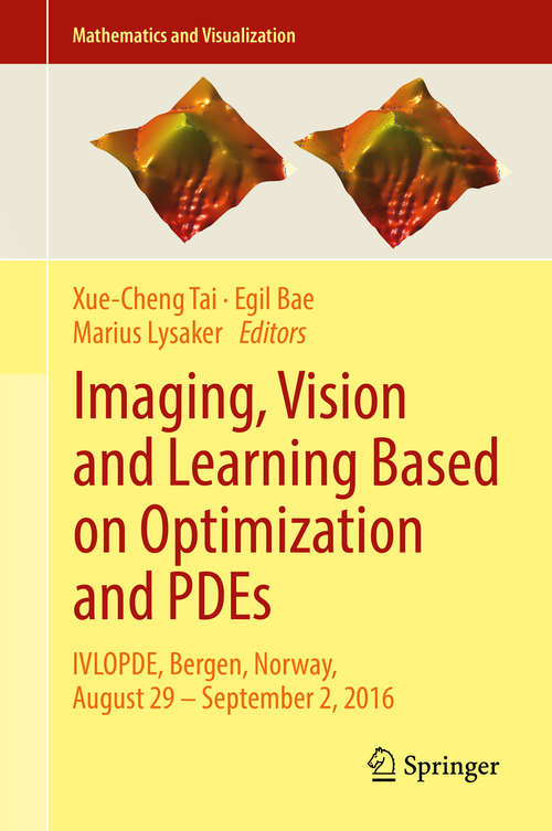 Imaging, Vision and Learning Based on Optimization and PDEs: IVLOPDE, Bergen, Norway, August 29 – September 2, 2016 (Mathematics and Visualization)